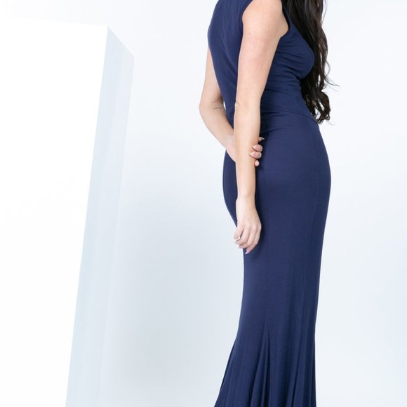 Capped Sleeve Knit Maxi Dress - Picture 5 of 6